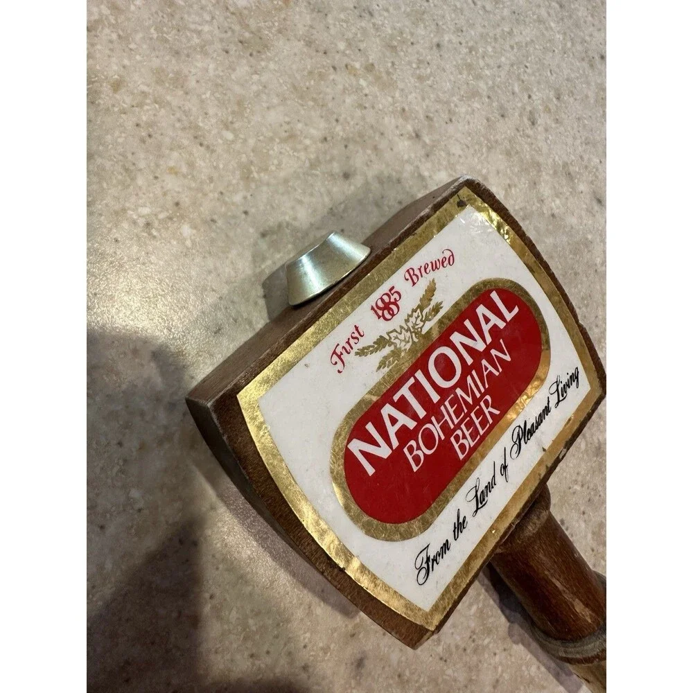 Vintage National Bohemian Natty Boh Mini Short Beer Tap Handle Bar Retro MCM